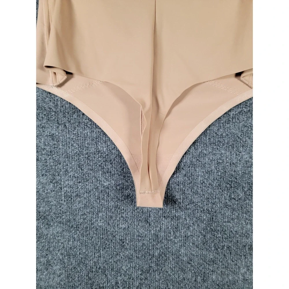 HoneyLove SuperPower Thong Size 1X Beige Sculptwear Panty Shapewear Stretchy